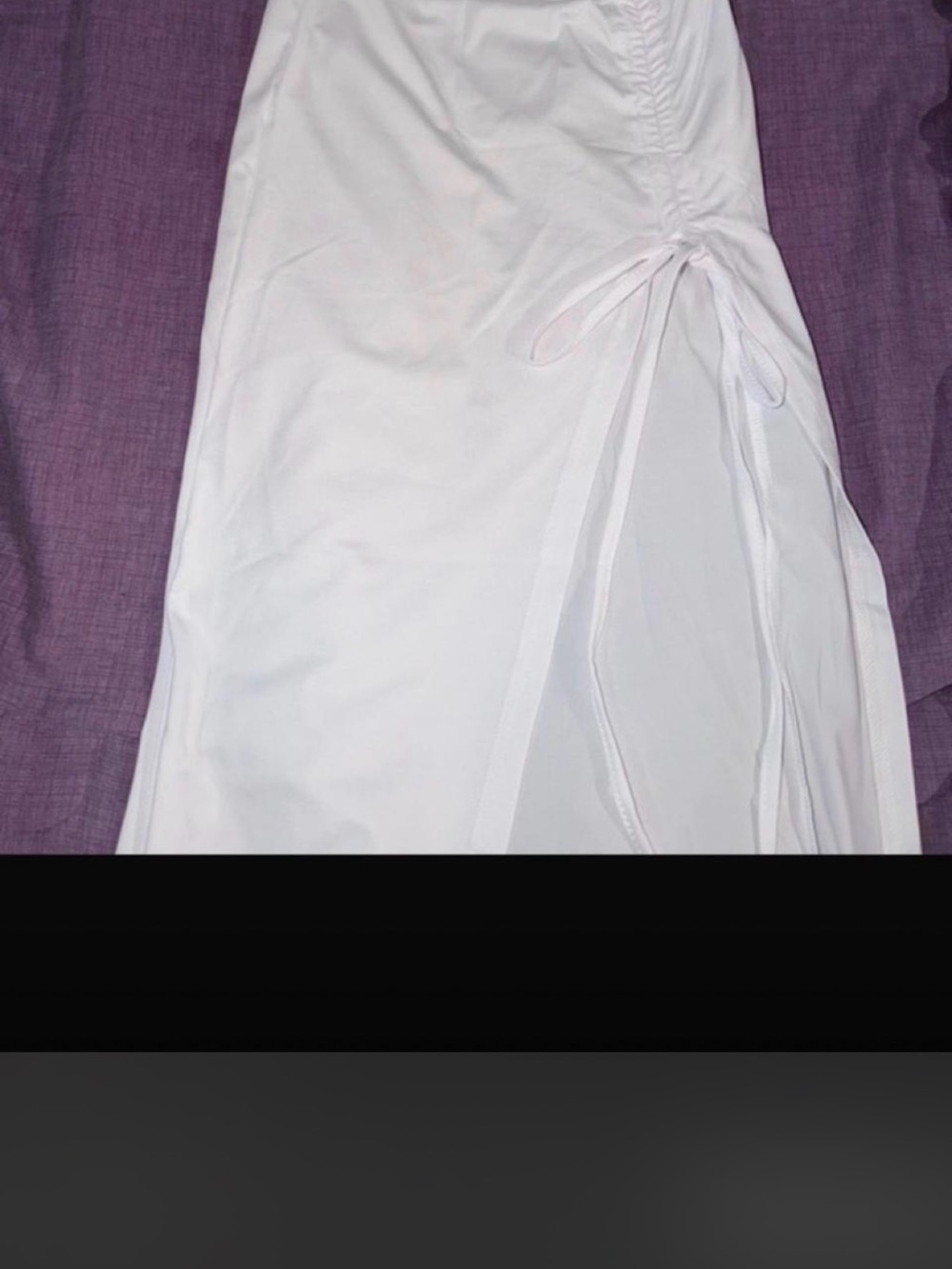 Side-Tie White Slip Skirt - Women Skirts Chemises & Slips